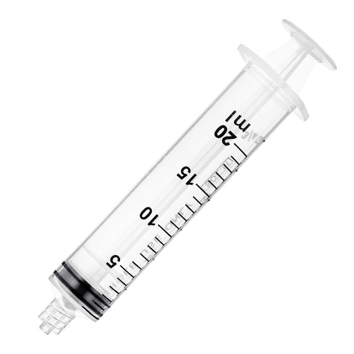 A 20ml SOL-M Luer Lock Syringe
