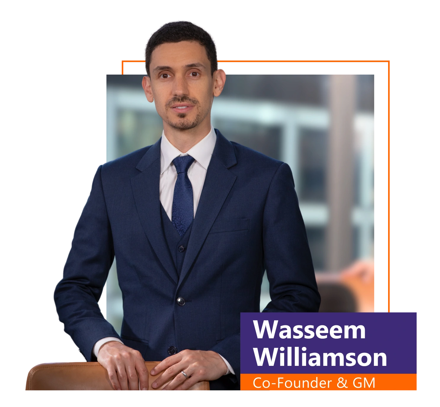 A professional portrait of Wasseem Williamson, Co-Founder and General manager of Clearview medical australia