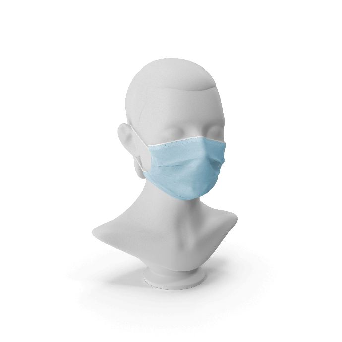CLEARVIEW Level 3 Face Masks with Earloops on a mannequin head