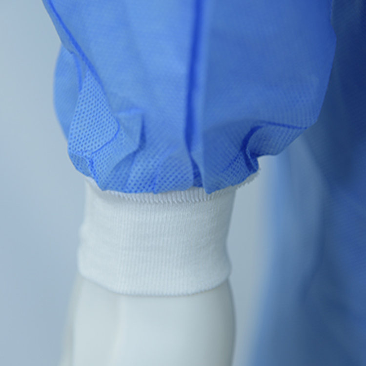 knitted-cuffs-of-mannequin-wearing-clearview-sms-isolation-gown-with-knitted-cuffs-blue.png