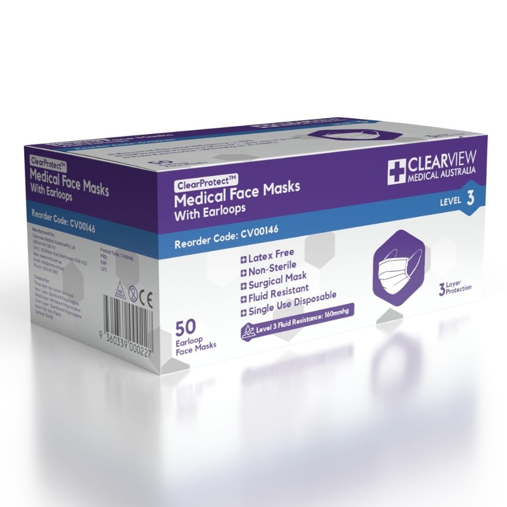 clearview-standard-level-3-face-mask-left-side